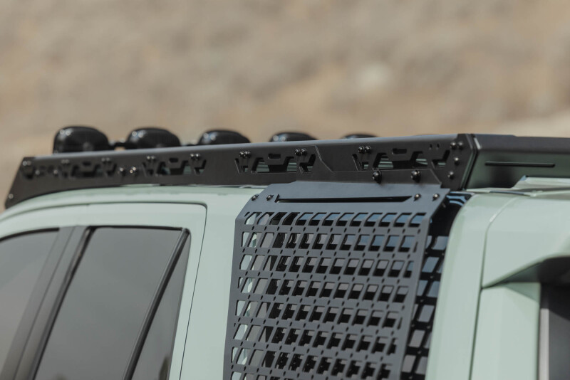 Toyota 4Runner Exterior Window Molle - Driver Side - DV8 Offroad - For DV8 Roof Rack - Black Powder Coated - `25-`26
